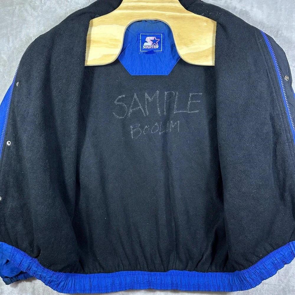VINTAGE 90s Starter Kentucky Wildcats Jacket Men Large‎ Blue Embroidered Bomber